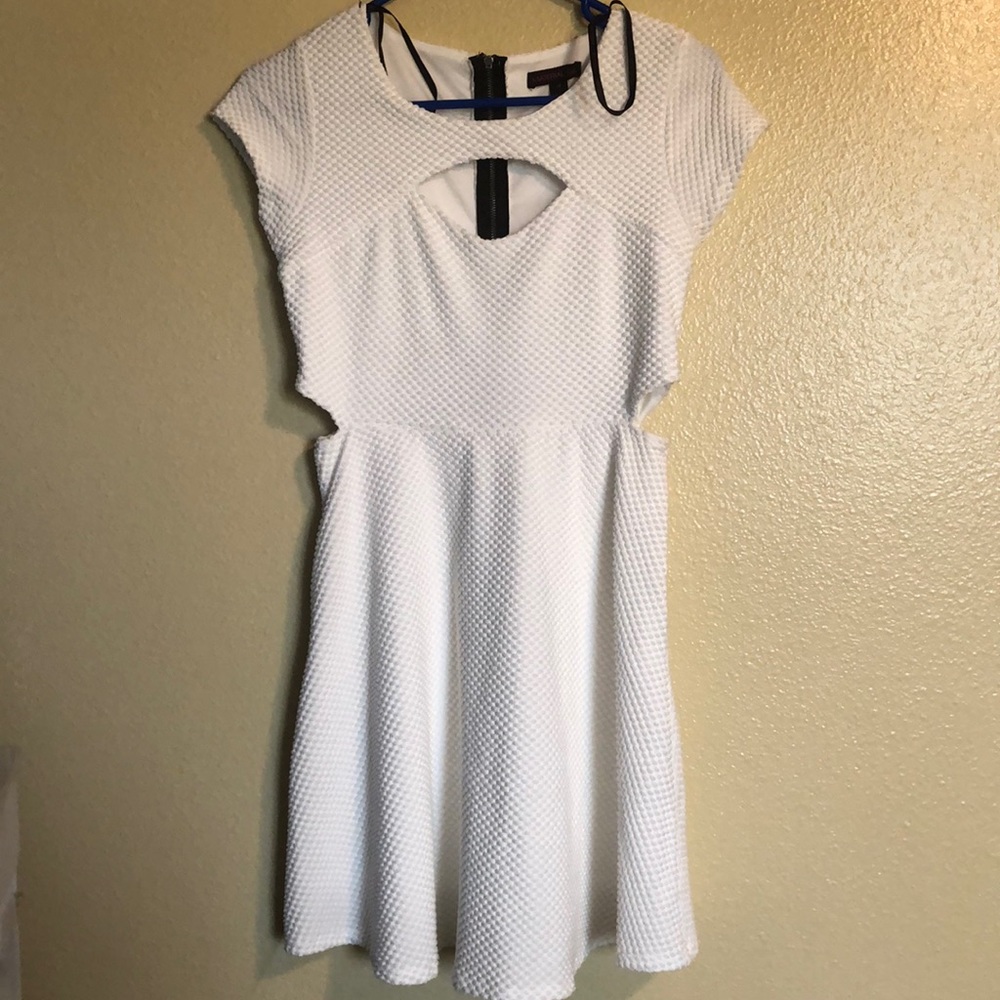 White Cut Out Dress